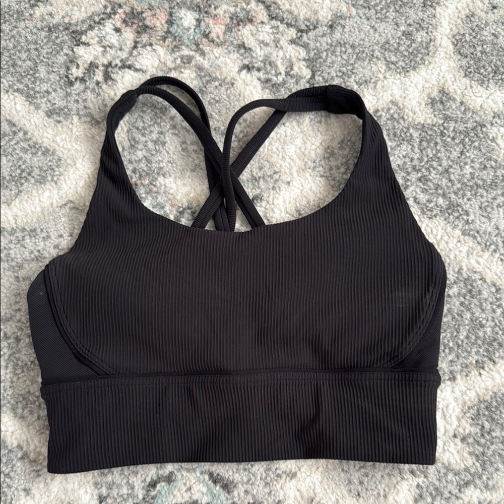 Lululemon Energy Bra *Long Line Texture Size 6 Ribbed